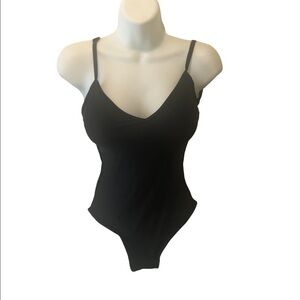 Zyia Active Classic Black One Piece Swimsuit XS Adjustable Straps Padded